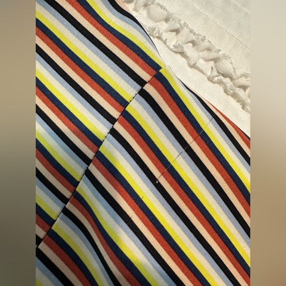 Vintage DVF Diane Von Furstenberg Retro Mod Rainbow Strior Sheath Dress MIDI 8 - Picture 11 of 11